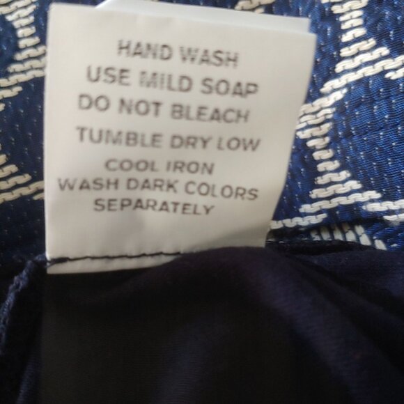 eShakti Womens Office Work Business Dress Polka Dot Mature Dress Navy 3X - Picture 13 of 14